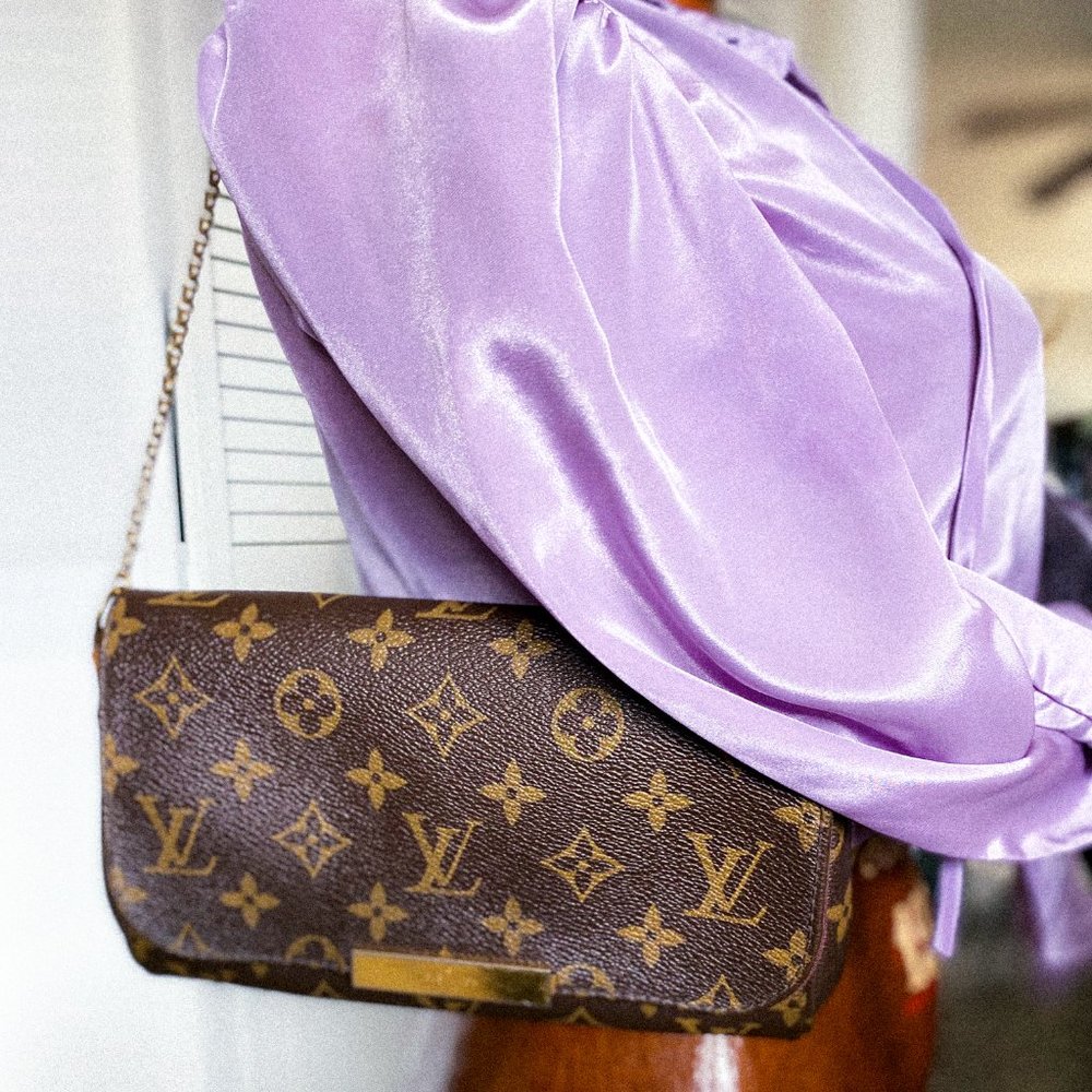 Y2K 90s Louis Vuitton Monogram Favorite PM Mini Clutch Shoulder Bag COA Dust Bag - Picture 3 of 13